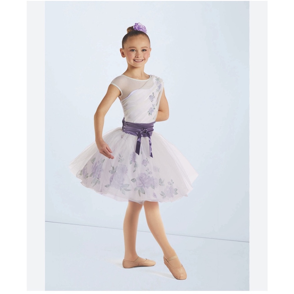 Weissman There’s A Place For Us Ballet Tutu MC Purple Floral Costume